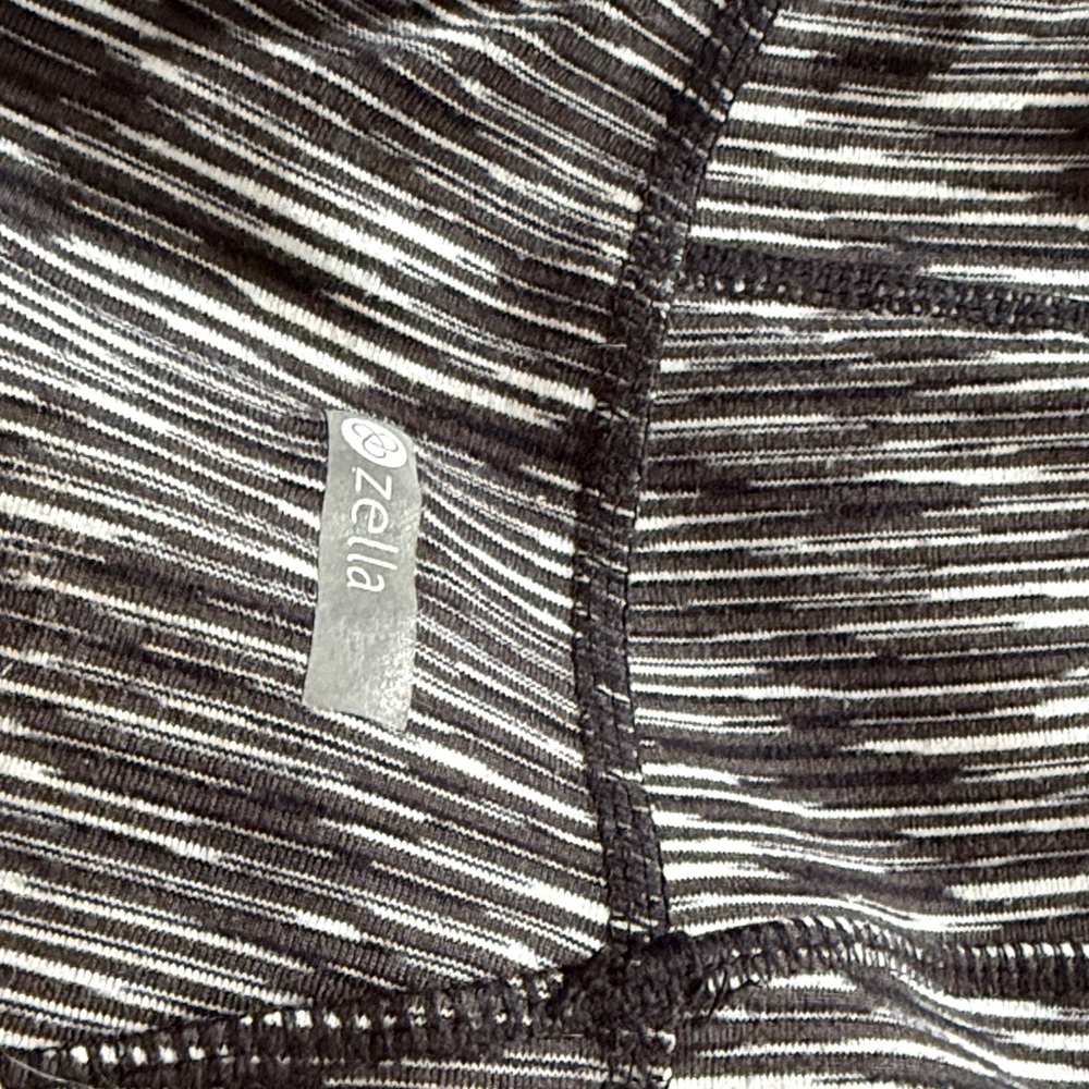 Zella Monochrome Striped Activewear Top